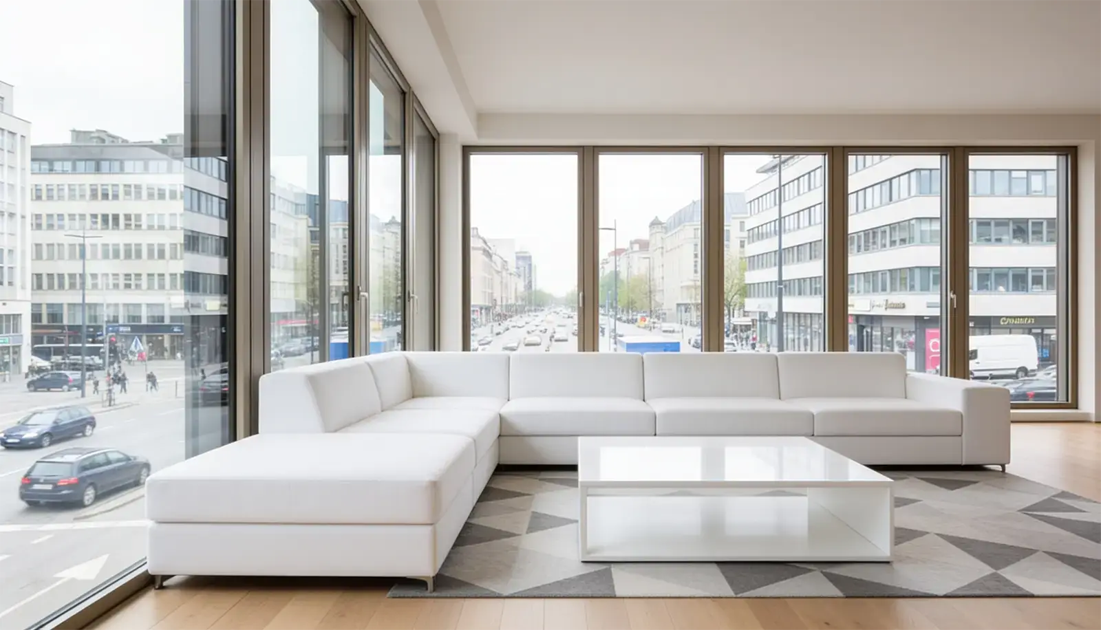 Wohnraum mit modernen Schallschutzfenstern für mehr Ruhe und Wohnkomfort – B & K Knoop Haustürenstudio in Nusse.