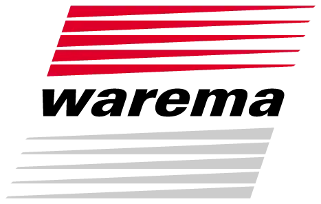 WAREMA Logo – Premium-Partner von B & K Knoop Haustürenstudio in Nusse für hochwertigen Sonnen- und Wetterschutz.